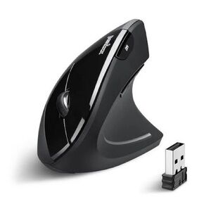 Perixx Ergonomic Vertical Wireless Mouse - Black
